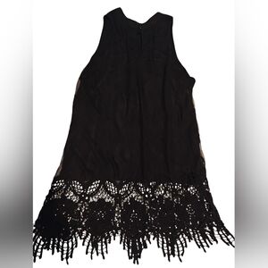 Black Sleeveless Dress with Lace Hem HeartSoul Size Medium